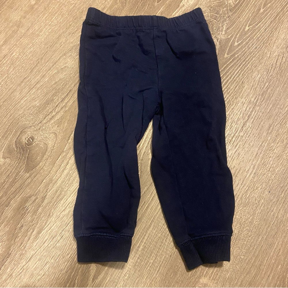 Carter’s baby boy navy cotton joggers  with elastic waistband size 18M EUC